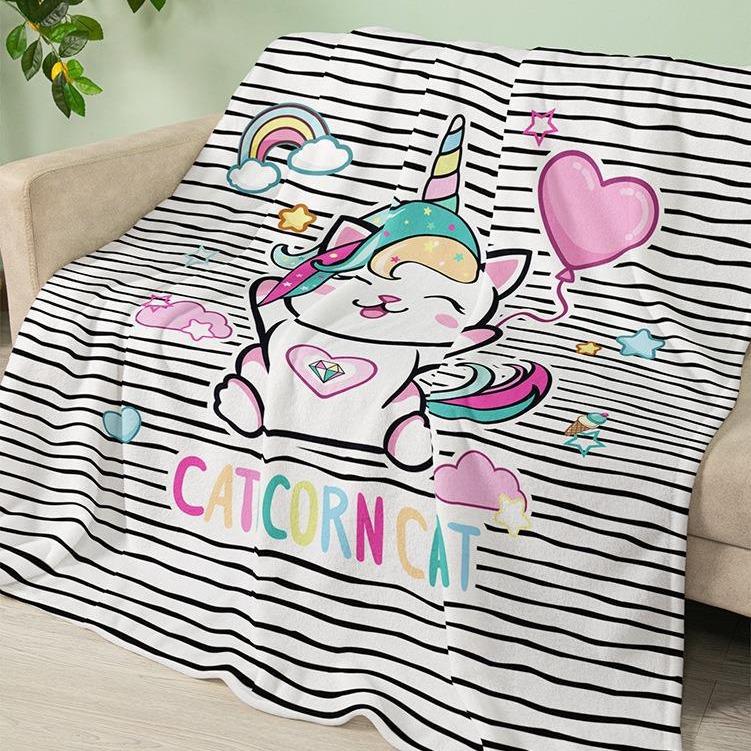 Unicorn Series digitalprinted polyester Bedroom velvet flannel soft sofa cover blanket Fleece soft sofa cover blankets for beds