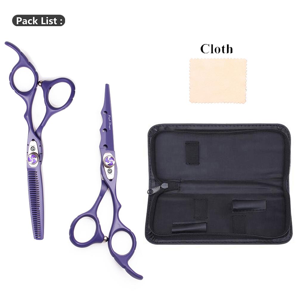 Professional Scissors 6" Stainless Hairdressing Scissors Cutting Shears Thinning Shears Hair Scissors Styling Tool Z1019