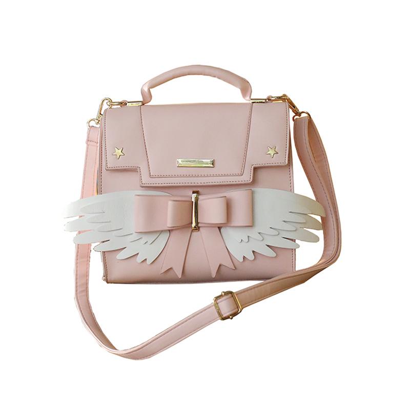 

One shoulder crossbody small bag 2025 new trendy simple Korean version versatile fashion wings small square women s bag розовый