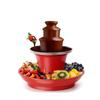 3 Tier Chocolate Fondue Fountain Auger Style US Standard Plug for BBQ Sauce Stainless Steel Heated