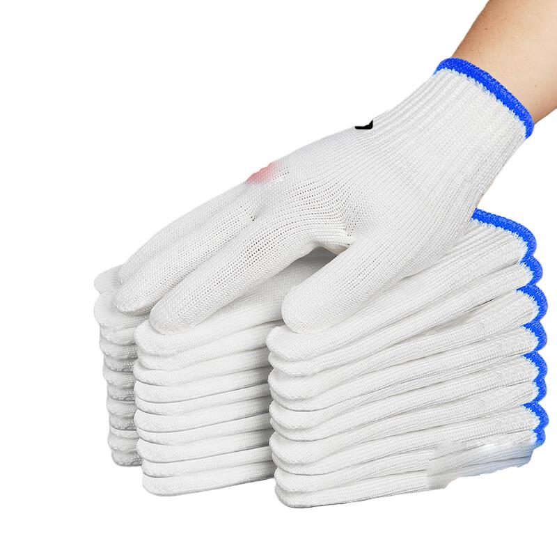 Cheng Yun Thickened White Cotton Work Gloves