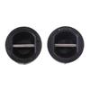 5 Pieces Surfing Surfboard Leash Cup Repair Plug Stainless Steel Bar (Black)