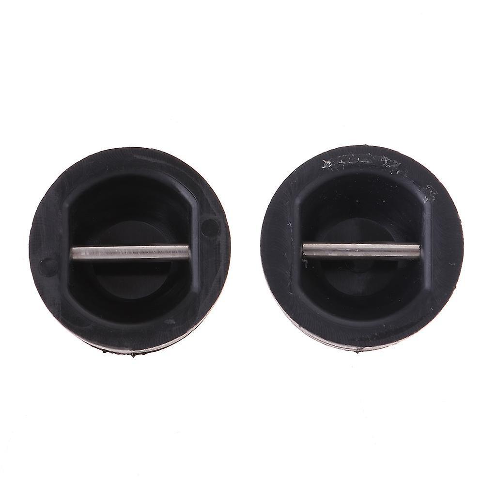 5 Pieces Surfing Surfboard Leash Cup Repair Plug Stainless Steel Bar (Black)