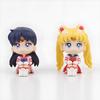 6 STÜCKE/Set Pretty Guardian Sailor Moon 7cm Anime Figur Tsukino Usagi Chibiusa Hino Rei Kino Makoto Figur Kinderspielzeug