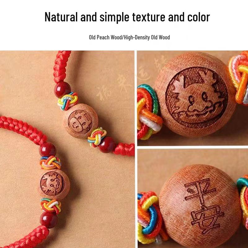 Baby Red String Cinnabar Amulet Bracelet & Anklet for Protection In Benming Year