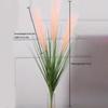 2 Bunches Artificial Greenery Plants with Reed Flower Wheat Grass 85cm Faux Reed Grass Fake Shrubs Pampas Flower Bouquet for Home Garden Wedding Decor