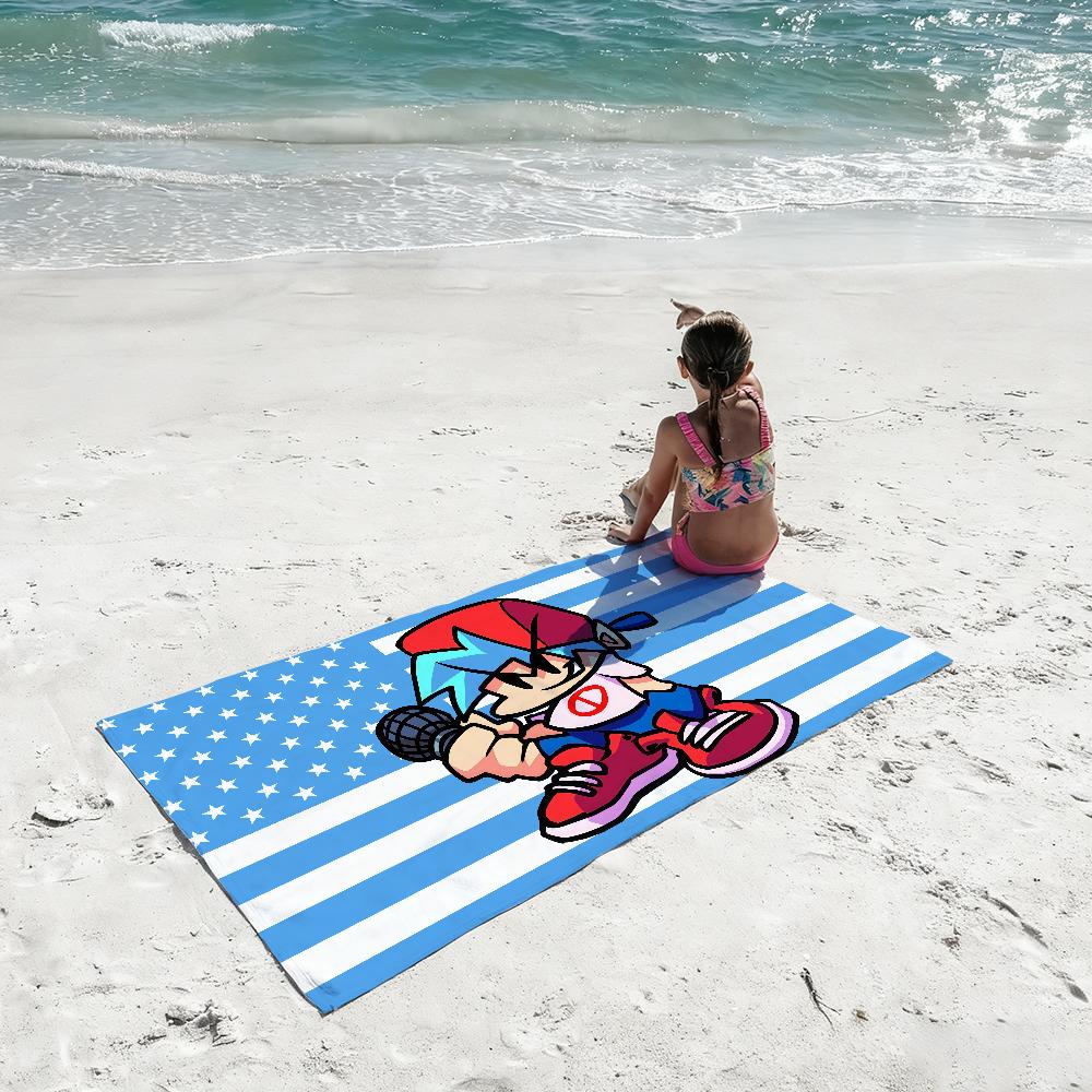Game F-Friday N-Night F-Funkin Towel Quick Drying Beach Towels Are Suitable For Swimming Pools Camping Yoga And The Gym