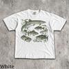 90s Fish T-Shirt - Men & Women's Unisex Graphic Tee - Vintage Nostalgia Fishing Shirt - Old School Bass Trout Tee - Fishermen Shirts