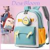 Schulrucksack für Kinder mit Cartoon-Muster und ergonomischen Schultergurten für Vorschul- und Erstklässler