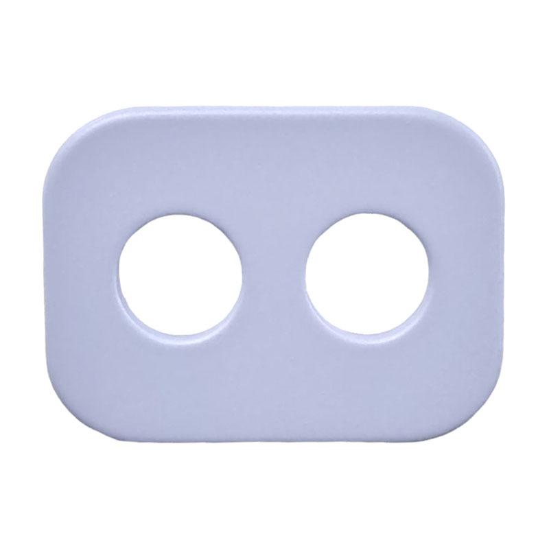 5Pcs Pig Nose Large Hole Rectangular Resin Button Down Jacket Button Women'S Clothing Double-Sided Nylon Coat Rope Button