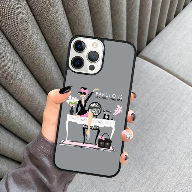 Girl Boss Pink Women Cartoon phone Case Cover For iPhone 17 Air 16 15 14 Plus apple 16 11 12 13 Pro Max coque