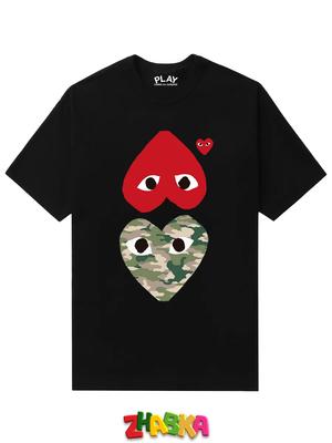Camiseta MANTO de algodón extragrande estampada
