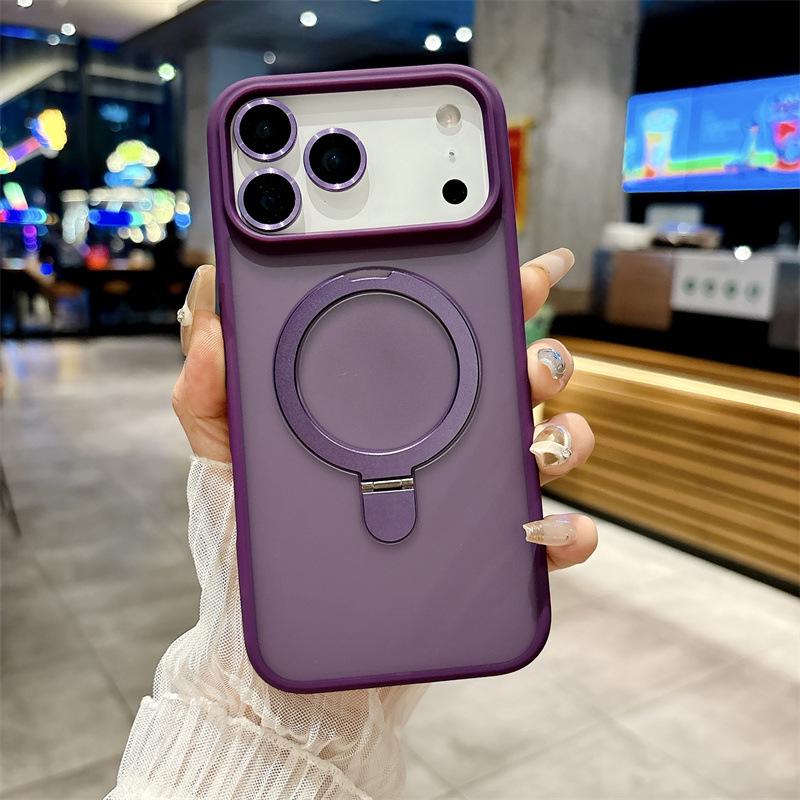 Magnetische halbtransparente Hülle mit Linsenschutzfolie für iPhone 17 Pro Max und iPhone 14