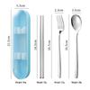 Wutuo Portable 304 Stainless Steel Cutlery Set with Case
