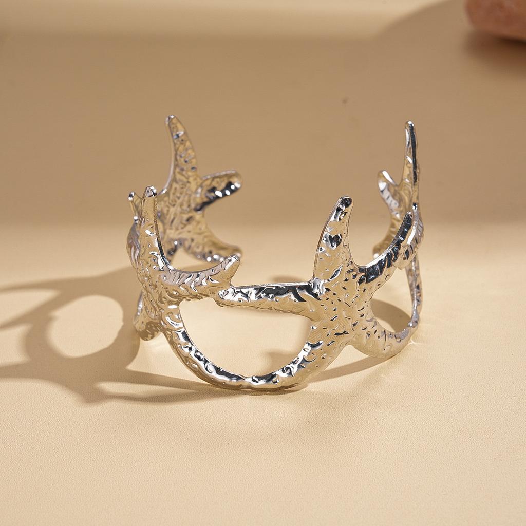 Shell Conch Turtle Starfish Coconut Open Bracelet Metal Vacation Wind Niche Premium Jewelry