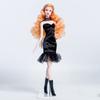 DIY Toy Elegant Black Dress Fashion Doll Party Dresses  For 30cm Doll/for 1/6 BJD Dolls