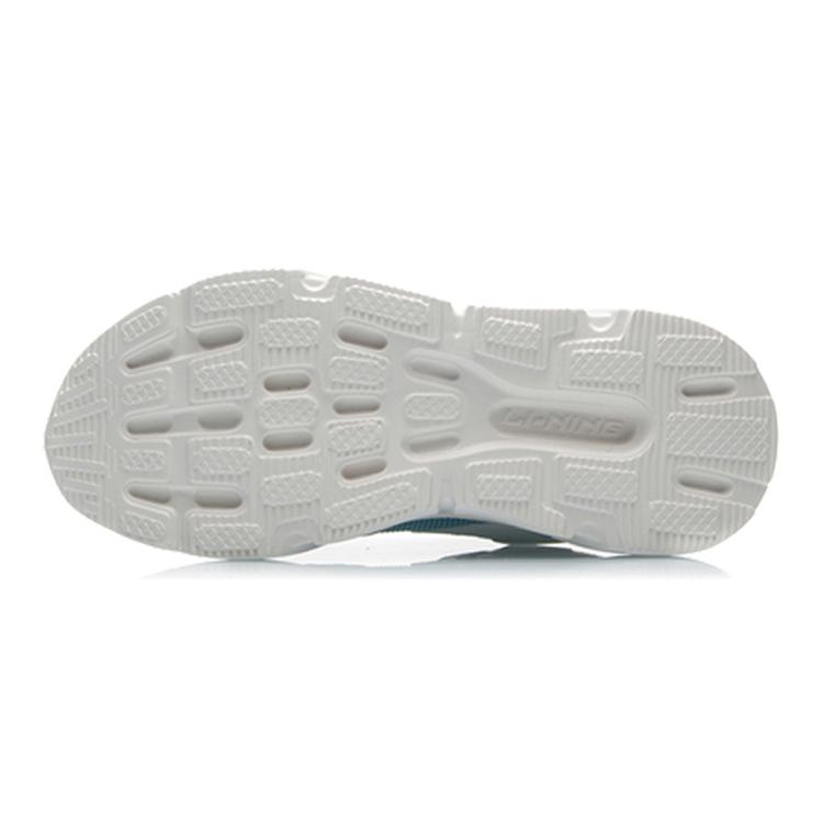Li Ning Bequeme und Trendige Dämpfung Rutschfeste Abriebfeste Niedrige Laufschuhe Damen Nebelweiß ARHQ108-4
