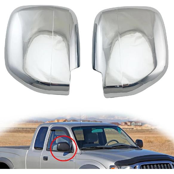 Car Rearview Accessories Plated Chrome Side Mirror Cover Trim Fit For Toyota Tacoma SR5 2001 2002 2003 2004 Replacement Parts