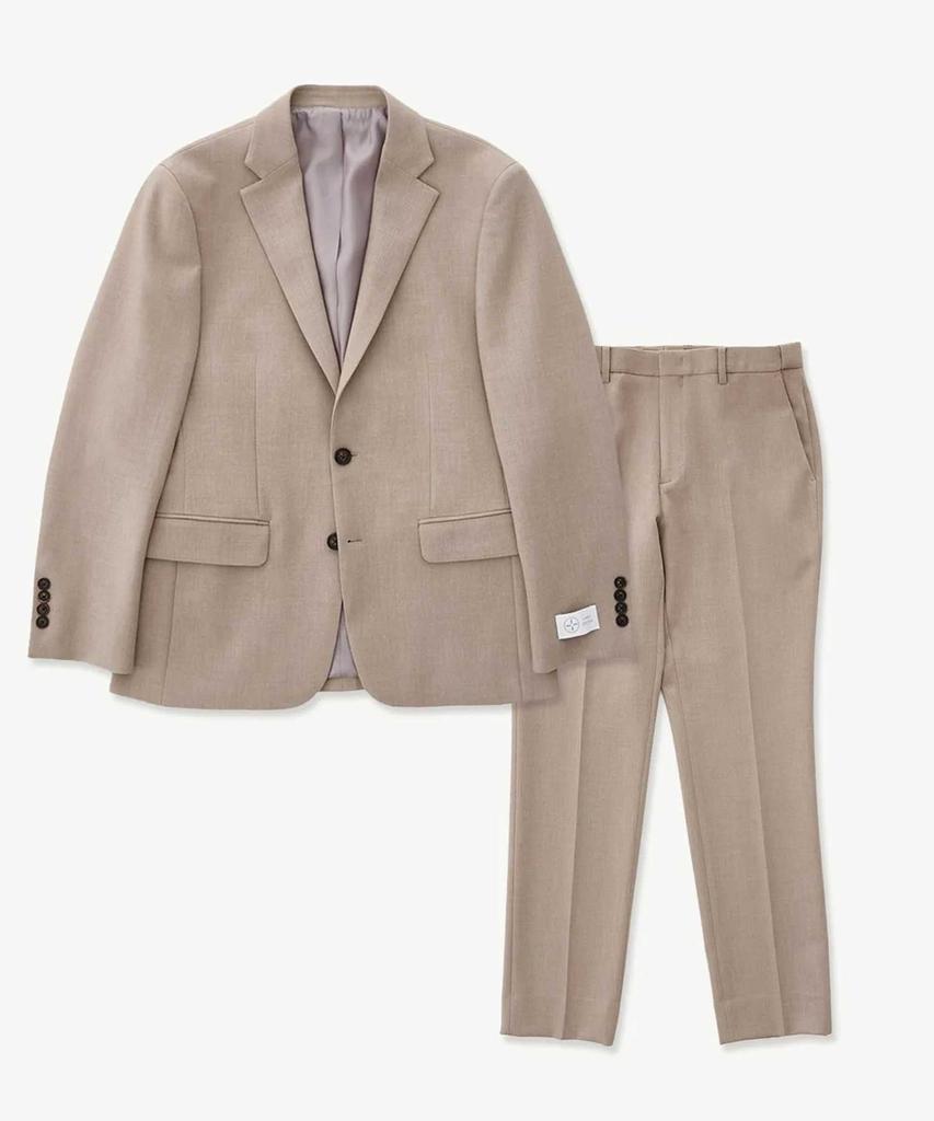 Stco [Four Seasons] 4-Way Stretch Essential Setup Set_Beige (Relaxed Fit)_Sejuz02Set