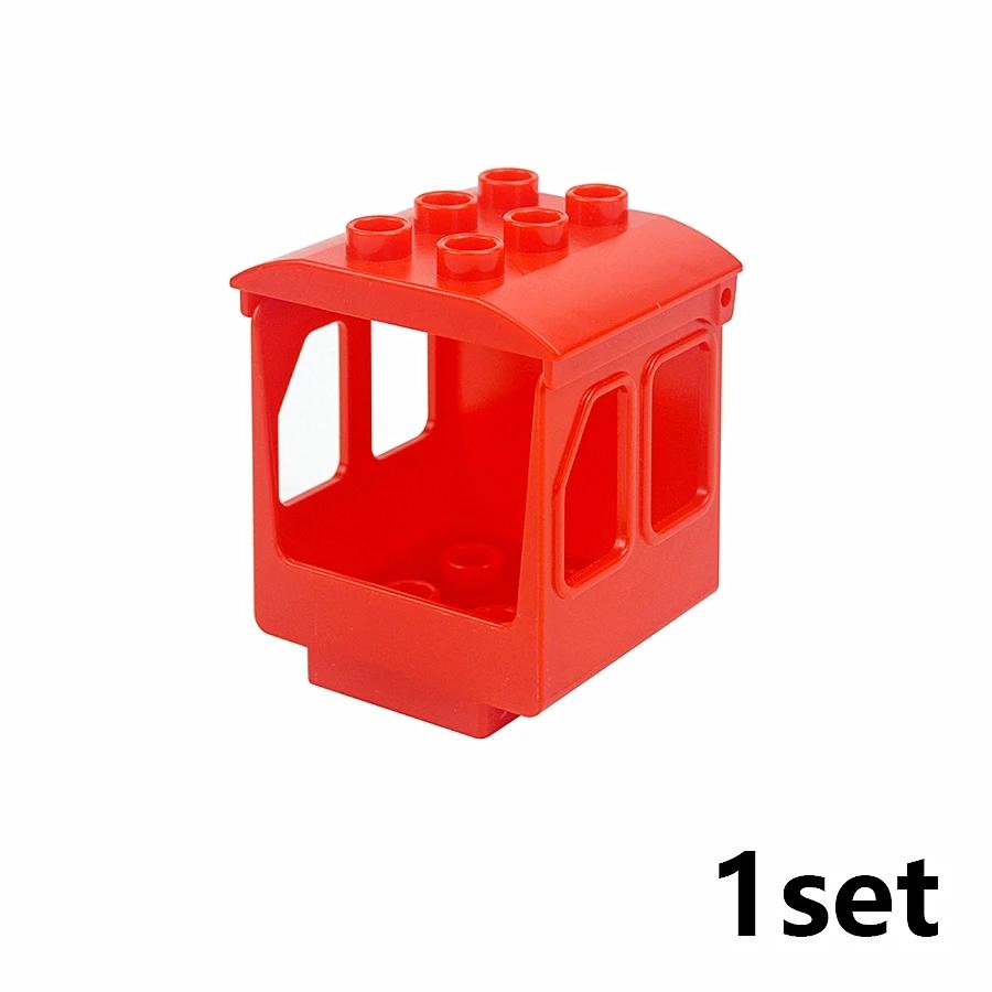 

Big Size Traffic Series Building Block Large Particles Car Bus Truck Plane Helicopter Accessories Compatible Duploes Brick Toys
