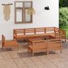 Day and Night - Day and Night Garden Furniture Set 9 Pieces Solid Pine Wood Honey Brown