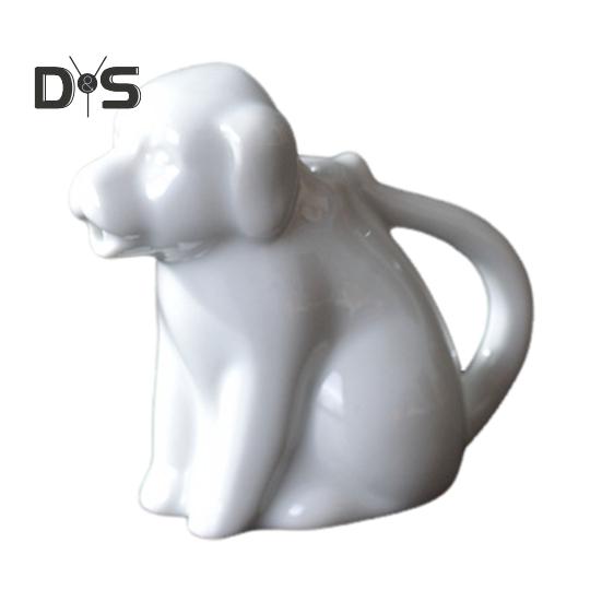 

Керамический кувшин для сливок в форме коровы, молочник для кофе, чая, горячего шоколада, милый дизайн животных, легко моется, кухонный обеденный стол, аксессуар Dog