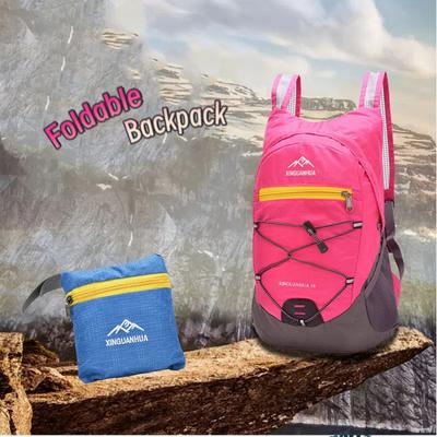 18L Outdoor Faltbarer Rucksack, Leichte Reisetasche, Wasserabweisende Skin-Tasche, Schülertasche.