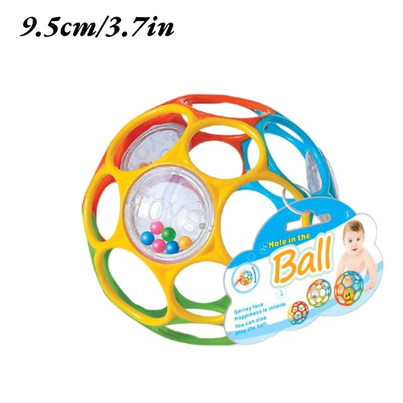 

Кольорова дитяча м яка іграшка-хапалка, матеріал ТПУ, розвиває інтелект, тренує повзання, розвиває хватку та сенсорику Small Ball Bearing,9.5cm/3.74in