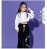 Kids' Hip Hop Dance Outfits: Boys & Girls Spring/Autumn Performance Wear with Crop Tops and Sweatpants