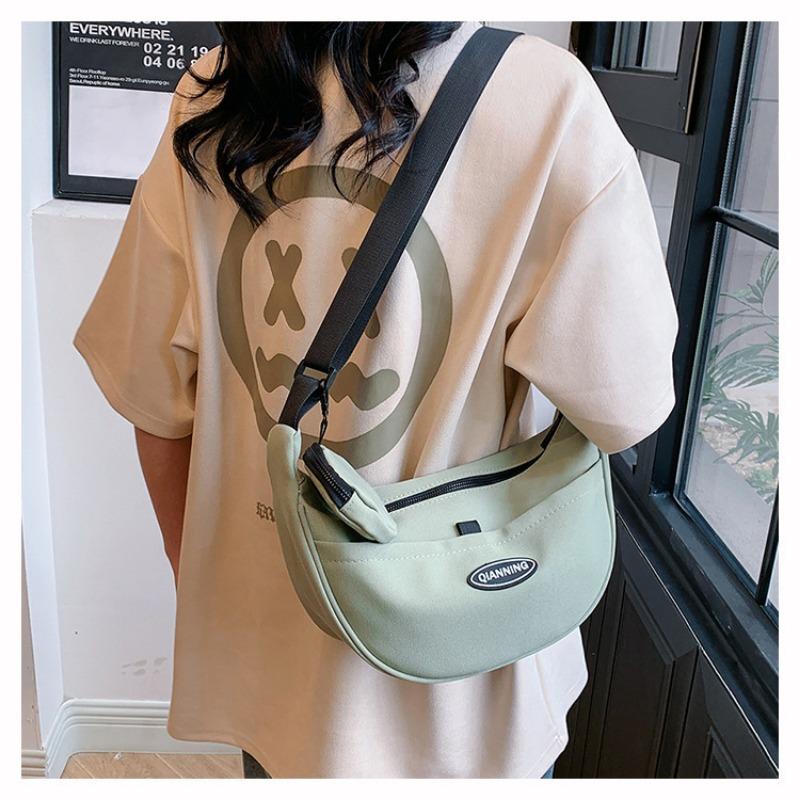 Stylish Minimalist Dumpling Bag Spacious Korean Women Shoulder Crossbody Bag Versatile Everyday Shopping Tote