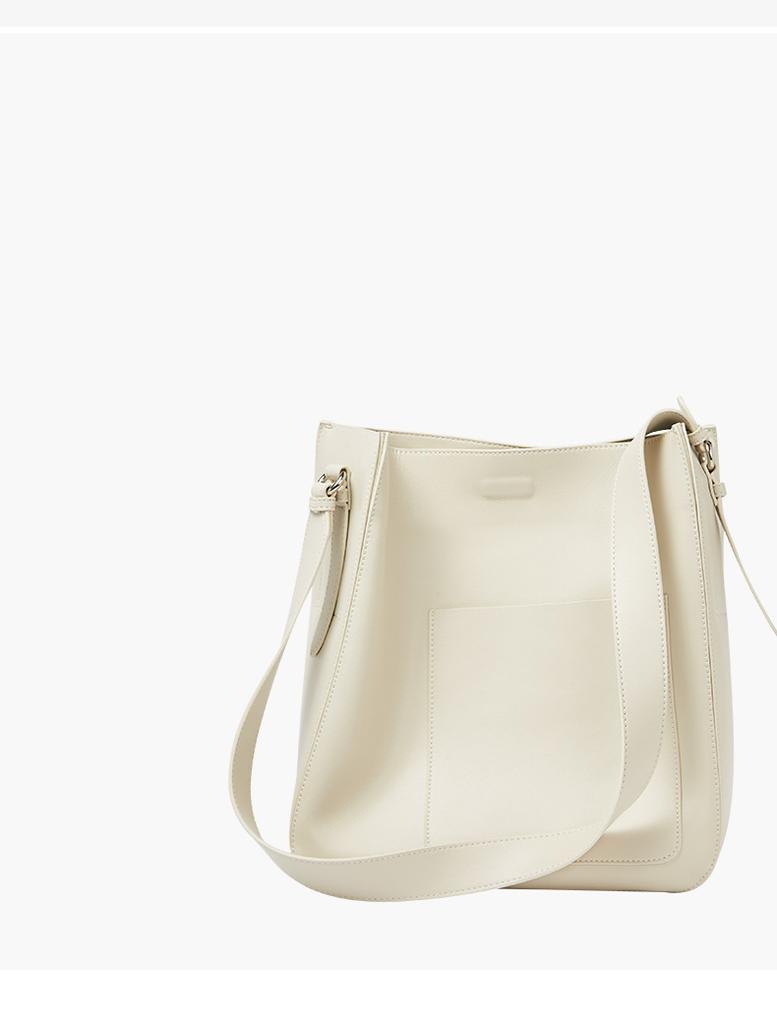 Echtleder Damen Tasche Lässige Einzel-Schulter Umhängetasche Eimertasche Pendler Tragetasche