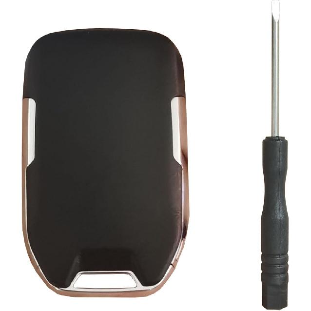 Replacement for Keyless Entry Remote Key Fob Shell Fit for Chevy Silverado and GMC Sierra 1500 2500HD 3500HD 2019-2022 (1-Black)