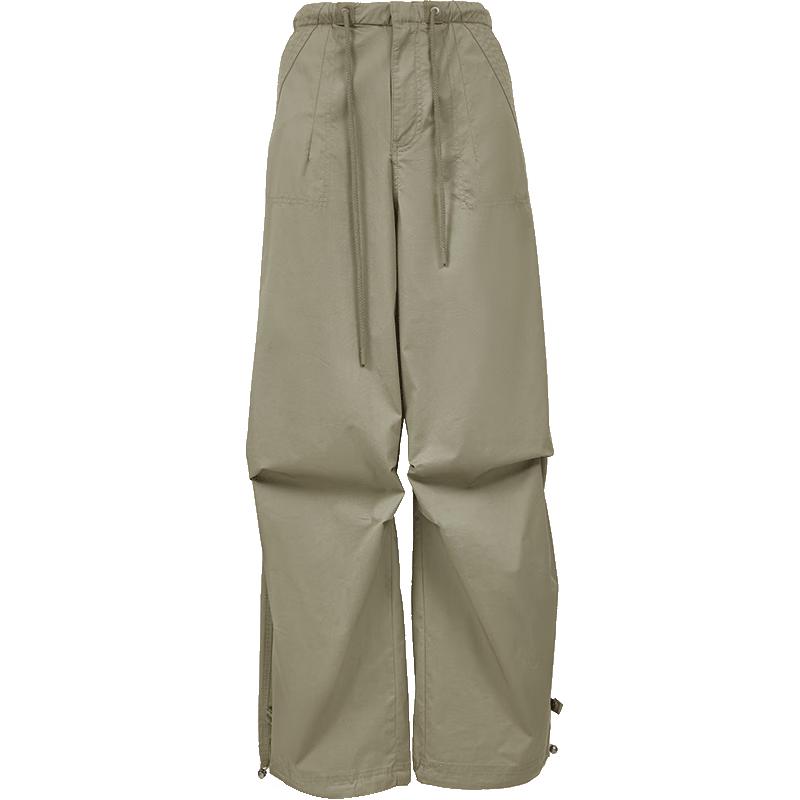 ONLY Women's Loose Fit Cargo Drawstring Casual Pants