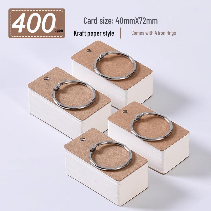 Kompakter Metallring Loseblatt-Notizblock - Taschenformat, leer und tragbar