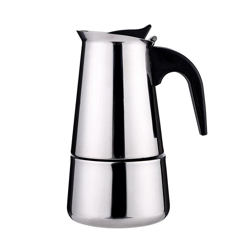 100ml-450m Stainless Steel Espresso Coffee Pots Stovetop Coffee Moka Pot Percolator Coffee Maker Pot Suitable for Home Office