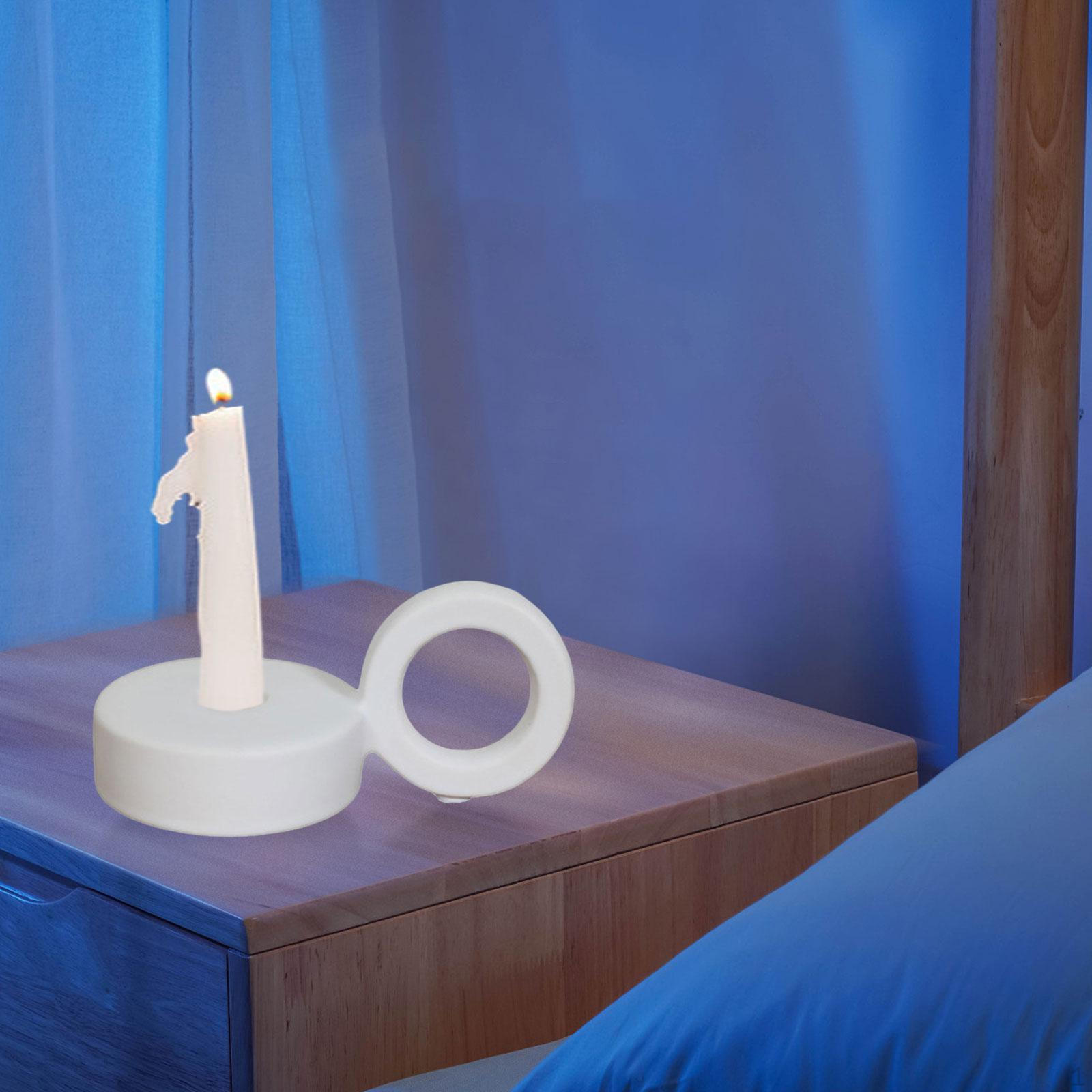 

Candle Holder Candlelight Display Cup Stand for Housewarming Gifts білий