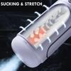 Vacuum Sucking Masturbators Sex Toys For Men Realistic Vagina Silicone Pocket Pussy Male Masturbation Cup Penis Blowjob Machine