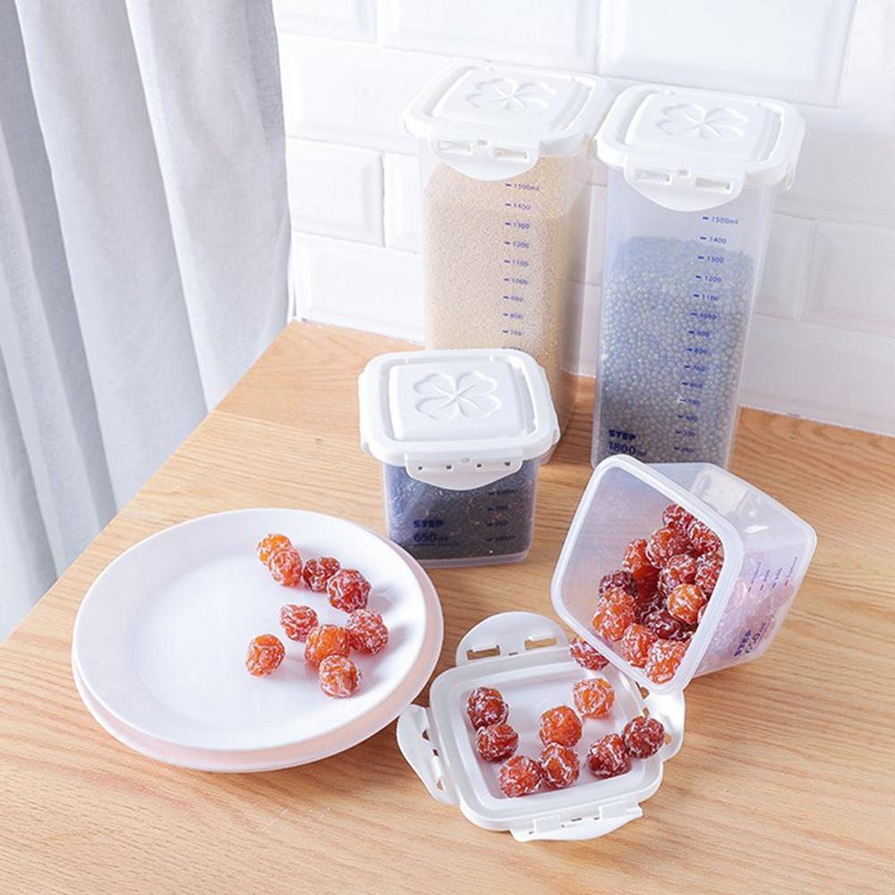 

Storage Bottles for Cereal Snack for Organizing Storage Box Grains Tank Food Container Seal Box 1800ml