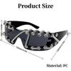 Retro Punk Sunglasses Lightweight Streetwear Party Shades Luxury Trendy Sunglasses  For Women Men