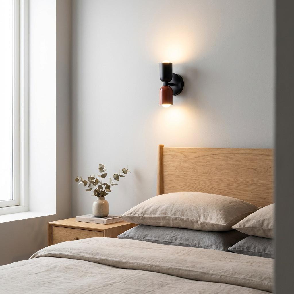 French Nordic Cream Double Head Wall Lamp for Bedroom & Dining Room