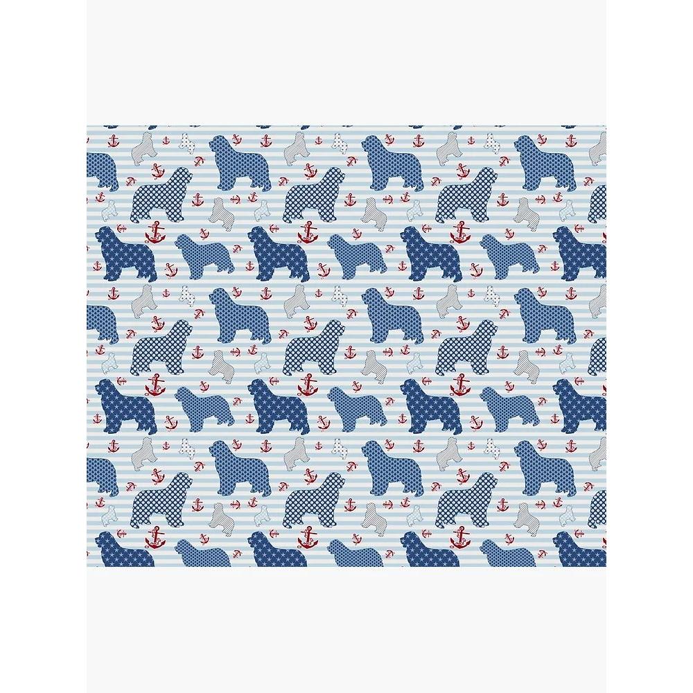 Newfoundland Nautical Pattern Tapestry 75x100 чёрный