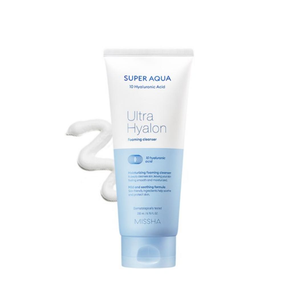 [MISSHA] Super Aqua Ultra Hyalron Foaming Cleanser 200ml