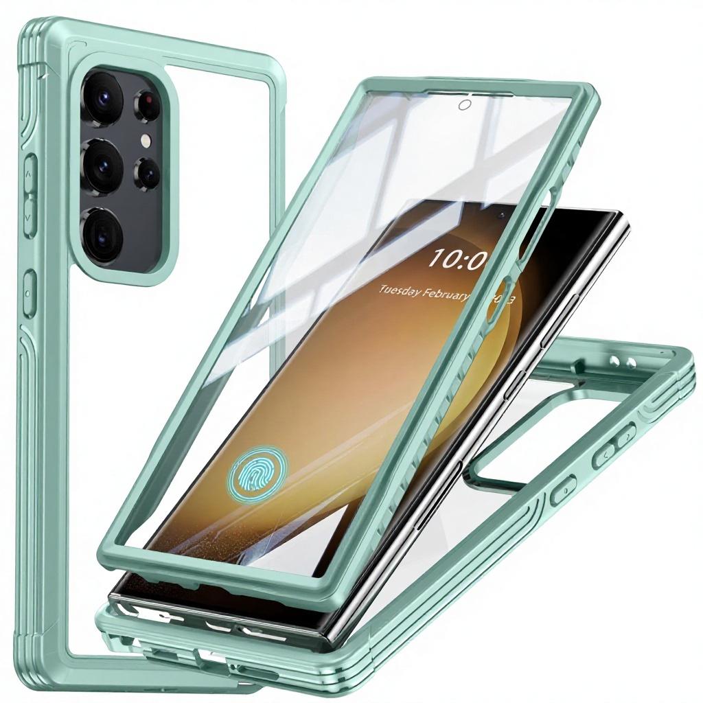 Per Samsung Galaxy S25 Ultra Plus S23 Protezione Magnetica Completa a 360 Gradi Custodia Impermeabile per Esterno con Ricarica Wireless per Galaxy S24 Ultra