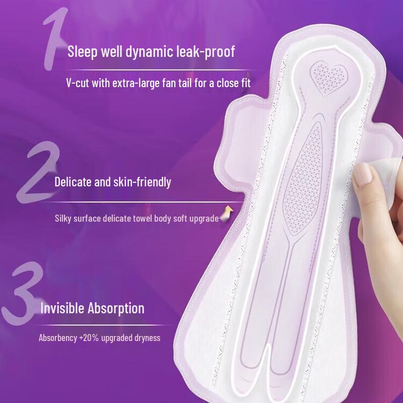 Veer Comfort V-Sense Ultra-Thin Night Pads for Heavy Flow