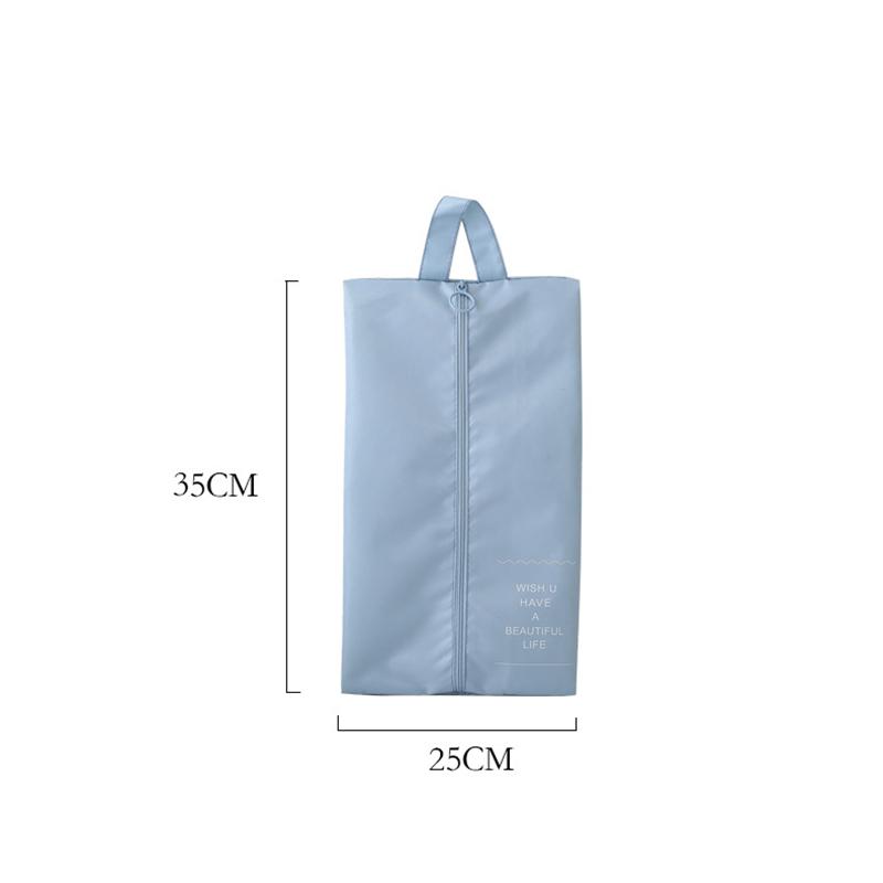 Portable Shoe Bag Waterproof Travel Polyester Storage Bag Pouches Convenient Storage Organizer Shoes Sorting Zipper Totebags
