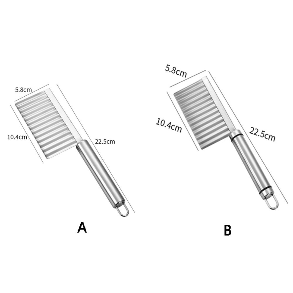 Rustproof Potato Wavy Edged Knife Corrugated Edge Potato Wave Slicer Knife  Fruit