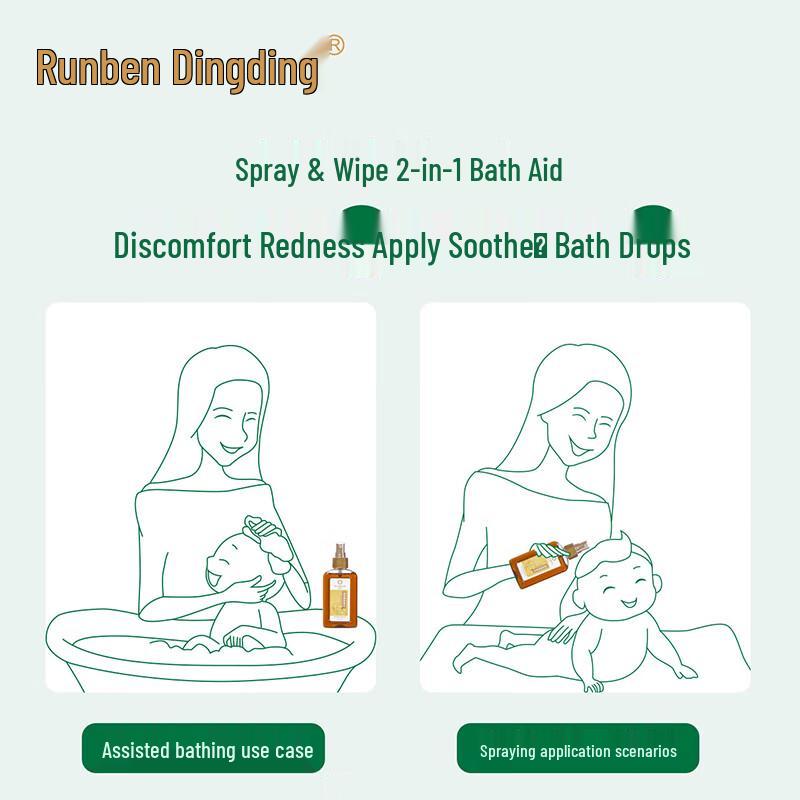 RUNBEN Baby Magic Gold Water for Prickly Heat & Itch Relief