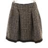 Rene made in Japan tweedowa spódnica midi 34 brązowa damska używana