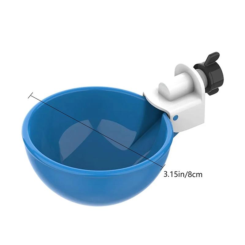 5Pcs Automatic Chicken Duck Drinking Cup Drinker Chicken Feeder Plastic Poultry Farm Water Drinking Cups Kit Easy Installatio