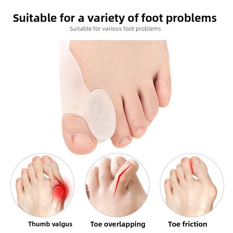 Silicone Big Toe Hallux Valgus Split Toe Corrective Care Cover, Big Foot Bone Separation